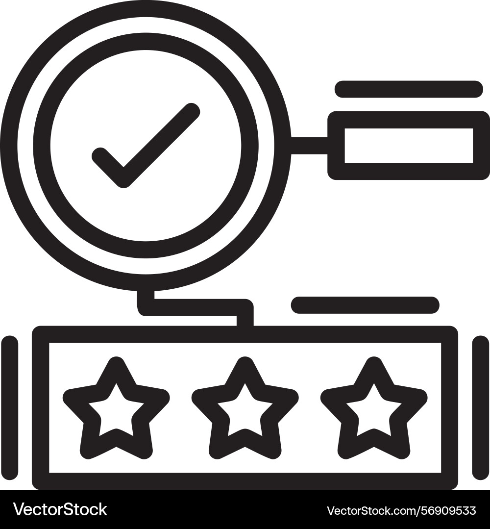 Quality linear style icon design Vector Image