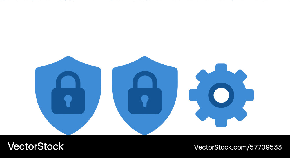 Security configuration and settings icon Security configuration and settings icon vector image
