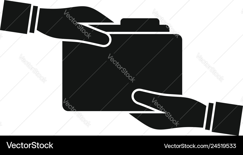 Send file folder icon simple style Send file folder icon simple style vector image