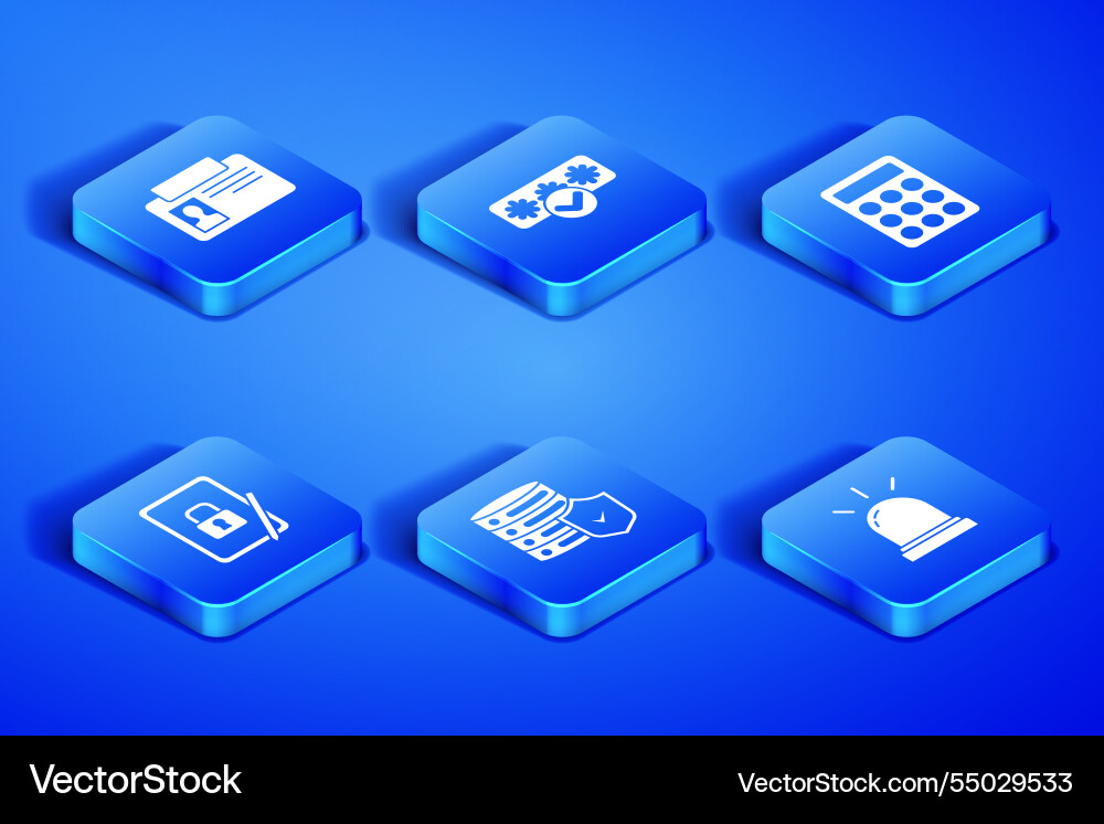 Set motion sensor identification badge server Set motion sensor identification badge server vector image