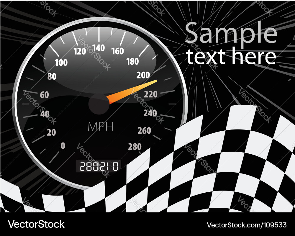 Speedometer Display vector image
