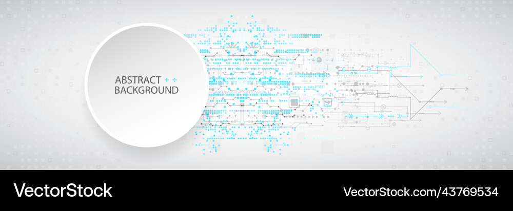 Abstract technological background with various Abstract technological background with various vector image