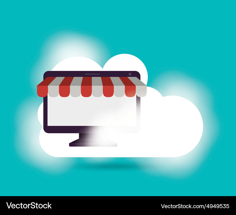 Cloud computing Vector Image
