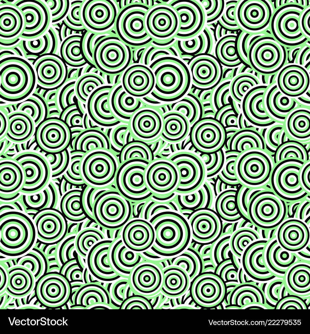Seamless geometric concentric circle pattern vector image