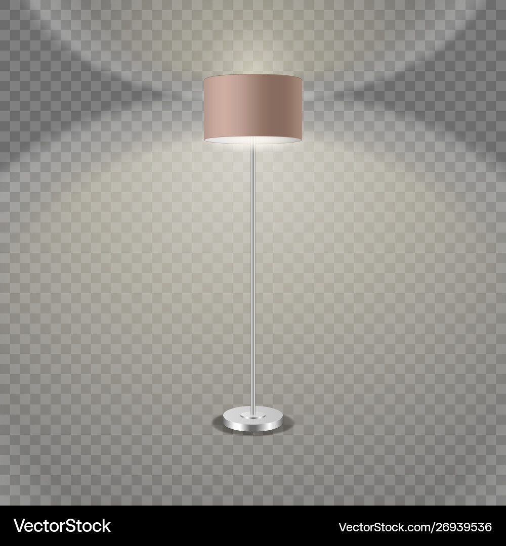 3d realistic render illuminated lamp 3d realistic render illuminated lamp vector image