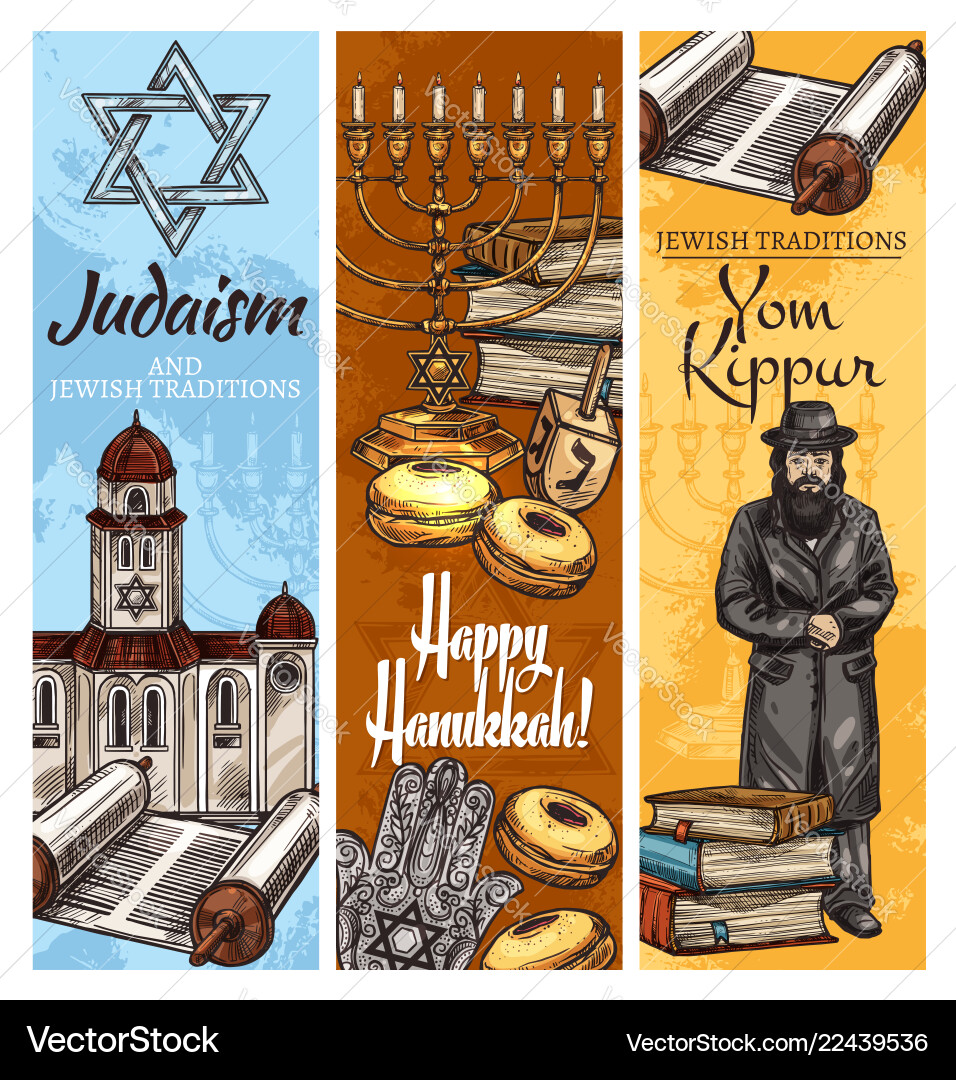 Judentum Religion Urlaub Menorah Tora Tora und Rabbi Judentum Religion Urlaub Menorah Tora Tora und Rabbi vektorbild