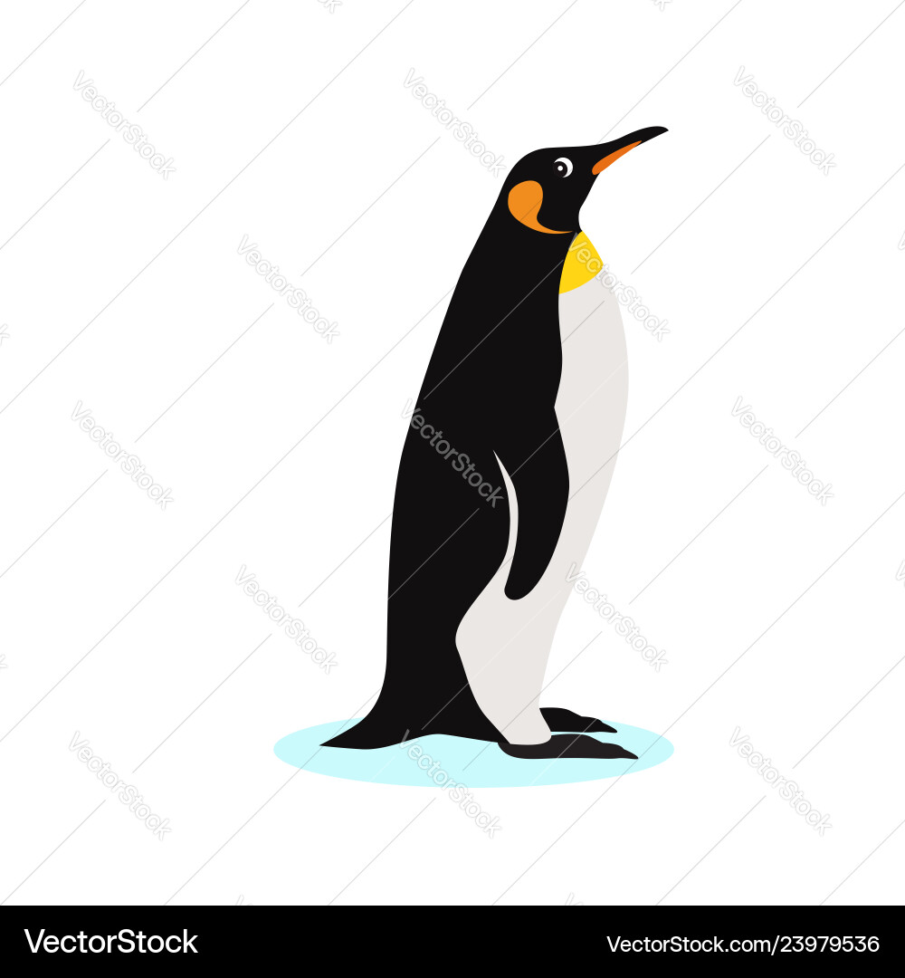 König Pinguin Ikone isoliert auf weißem Hintergrund König Pinguin Ikone isoliert auf weißem Hintergrund vektorbild