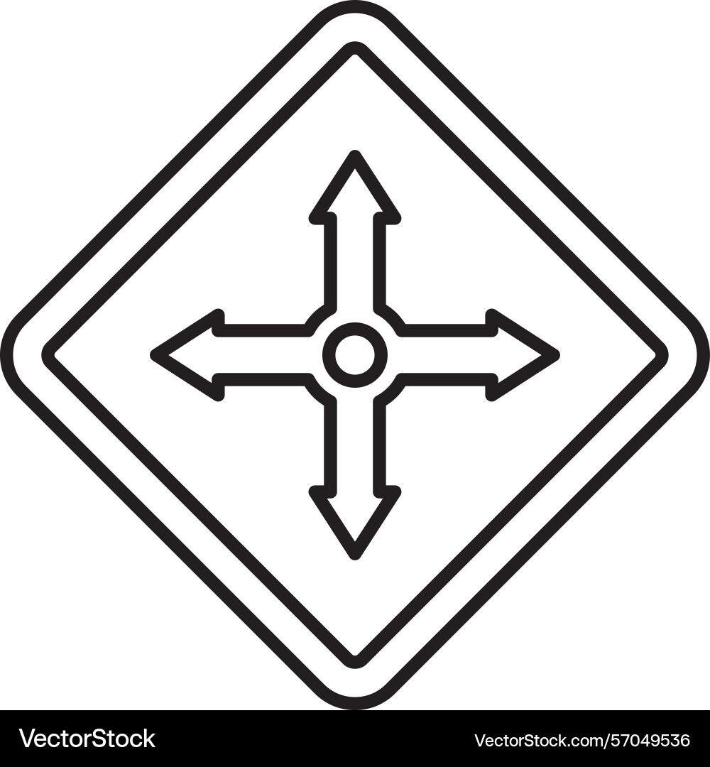 Move selector line icon design vector image