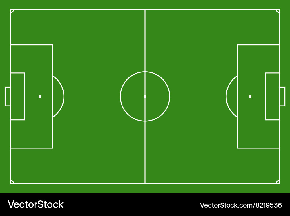 Soccer Field Vector Image