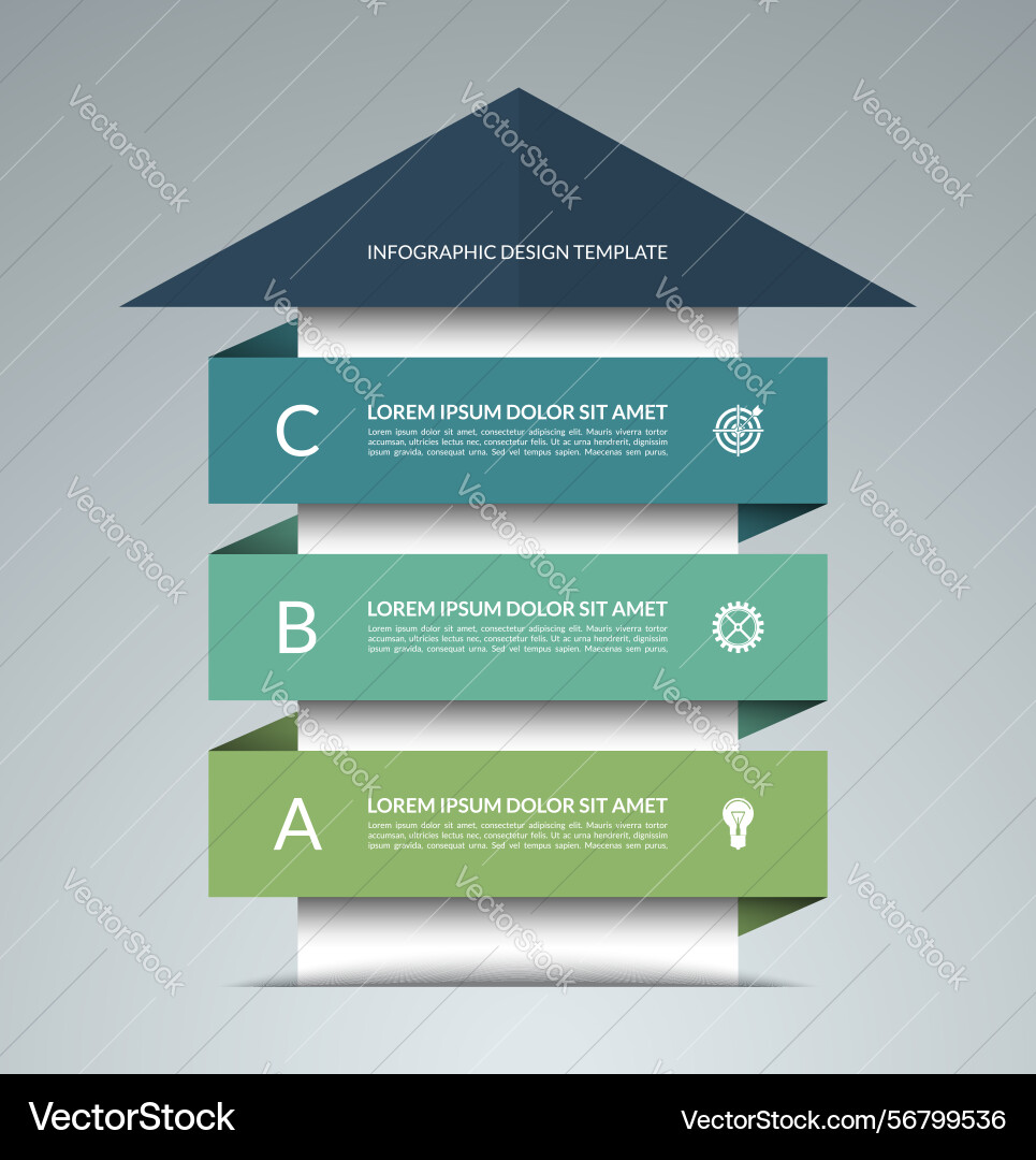 Up arrow infographic template – Royalty-Free Vector | VectorStock