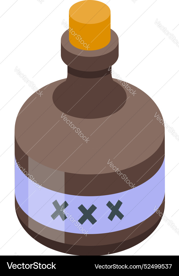 Braune Glasflasche mit Piratengift Braune Glasflasche mit Piratengift vektorbild