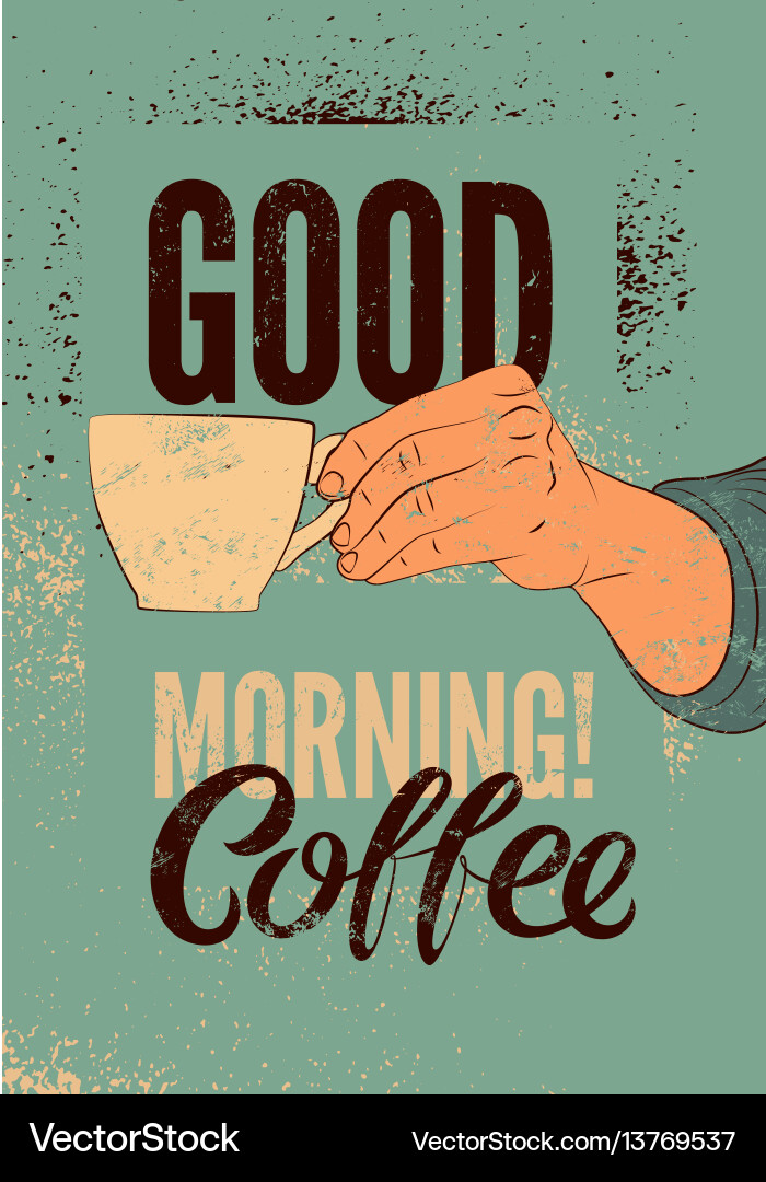 Kaffeetypographische Vintage-Stil Grunge Poster Kaffeetypographische Vintage-Stil Grunge Poster vektorbild