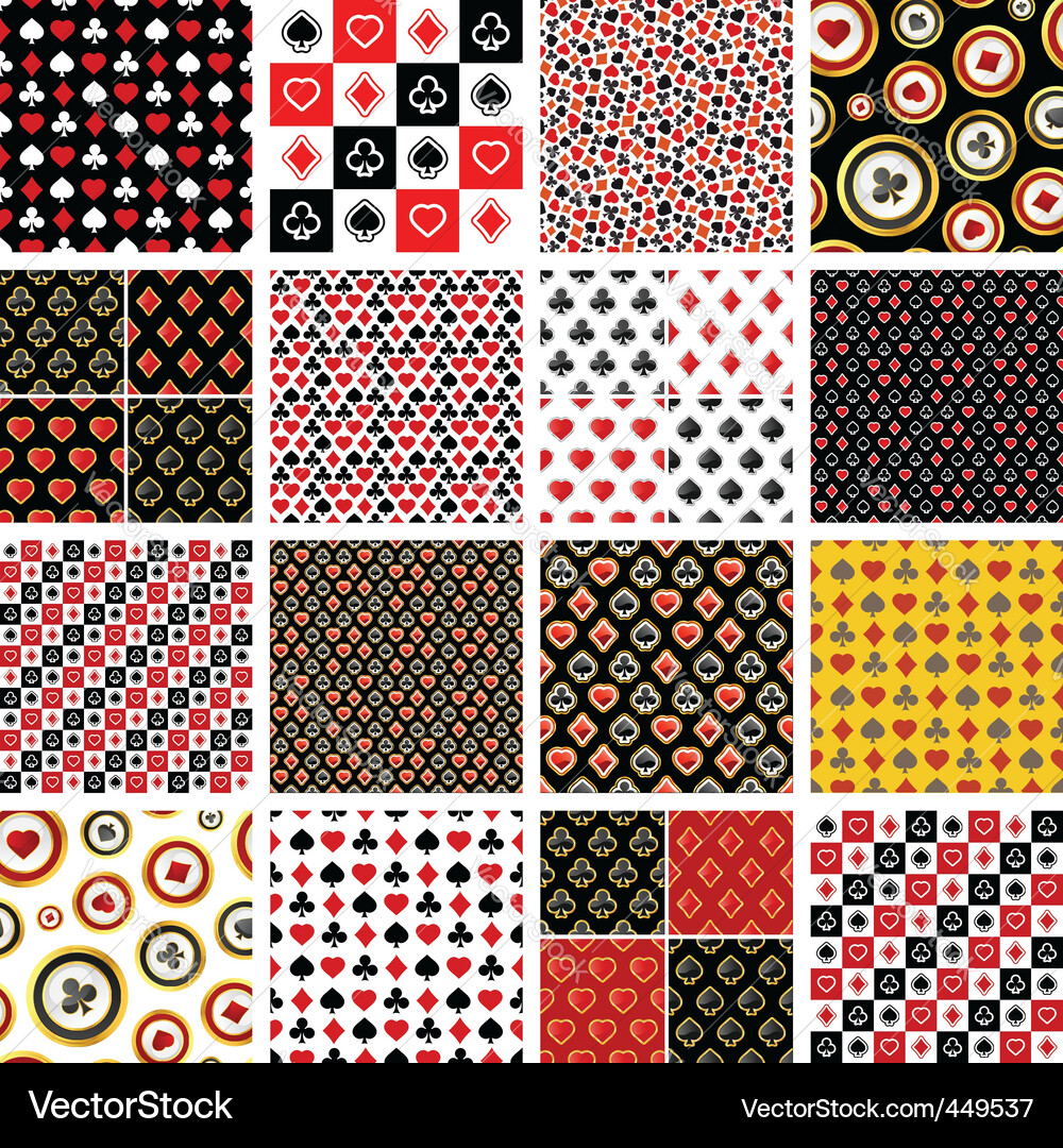 Playing Card Pattern Vector Image