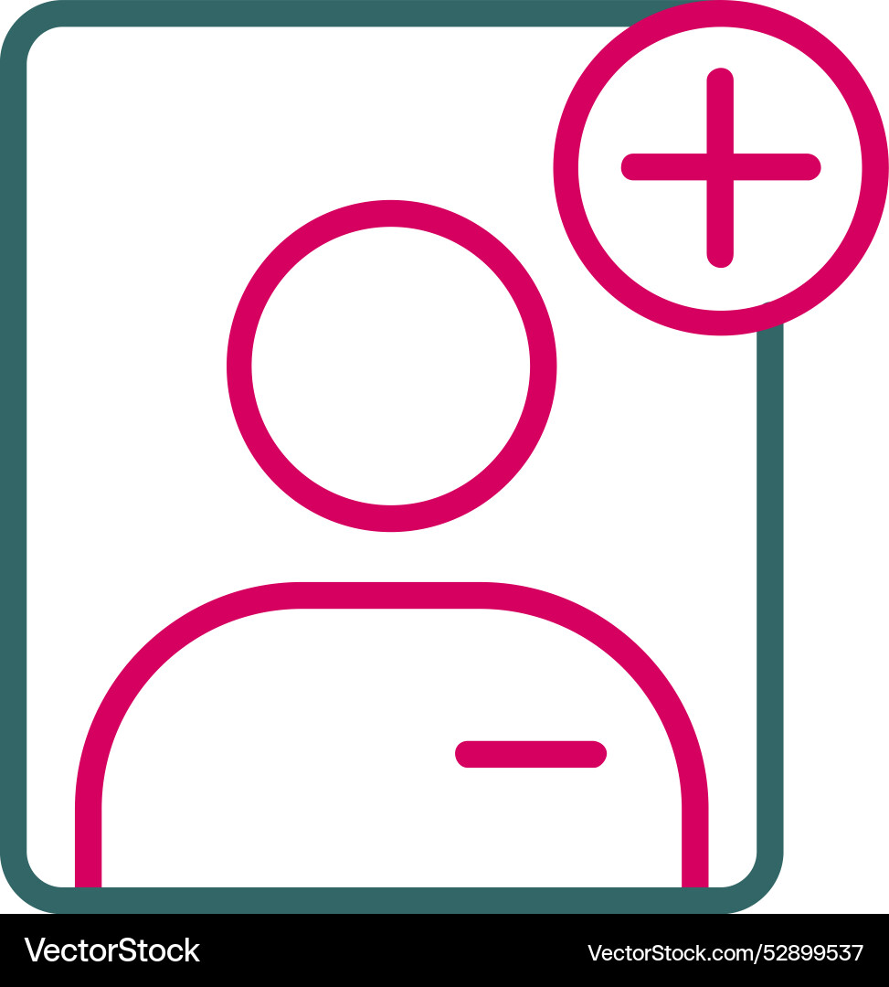 User add icon design vector image