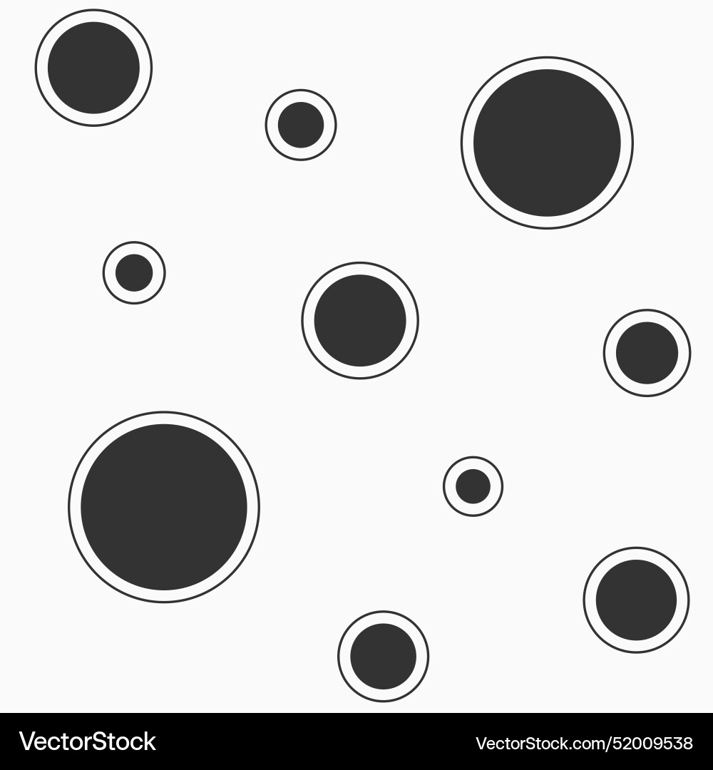 Abstract seamless pattern with black circles Abstract seamless pattern with black circles vector image