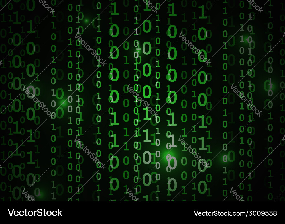 Abstrakte binäre Code Hintergrund vektorbild
