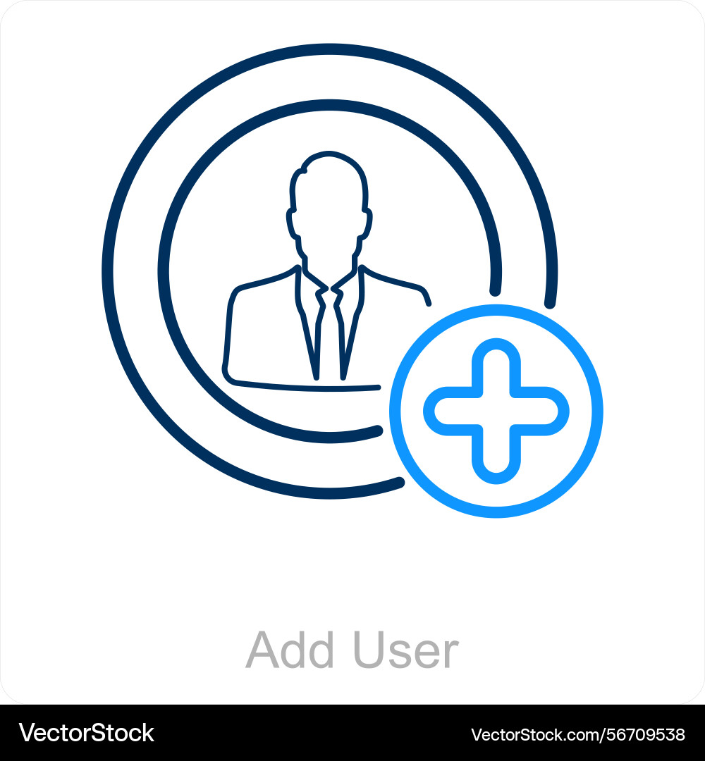 Add user icon concept vector image