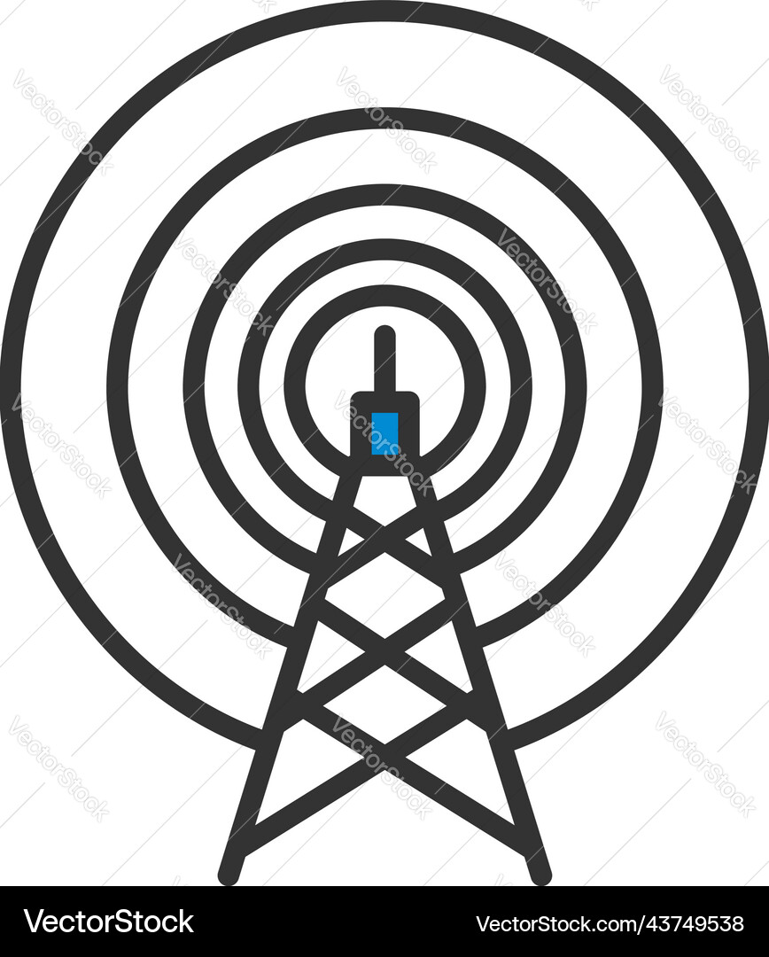 Radio antenna icon Royalty Free Vector Image - VectorStock