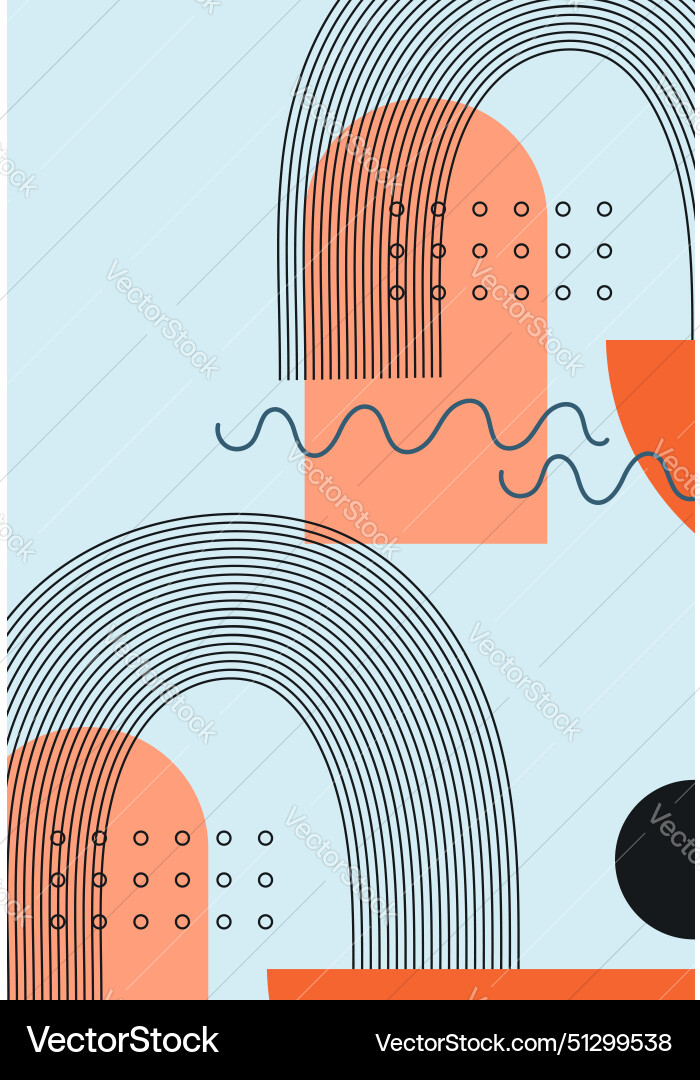 Seamless pattern with abstract geometric shapes Vector Image
