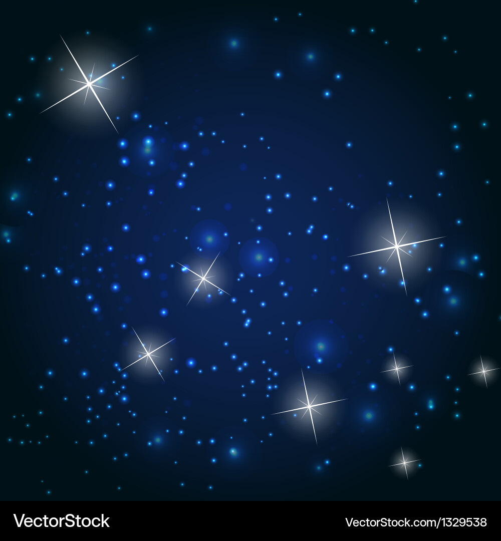 Star sky background Royalty Free Vector Image - VectorStock