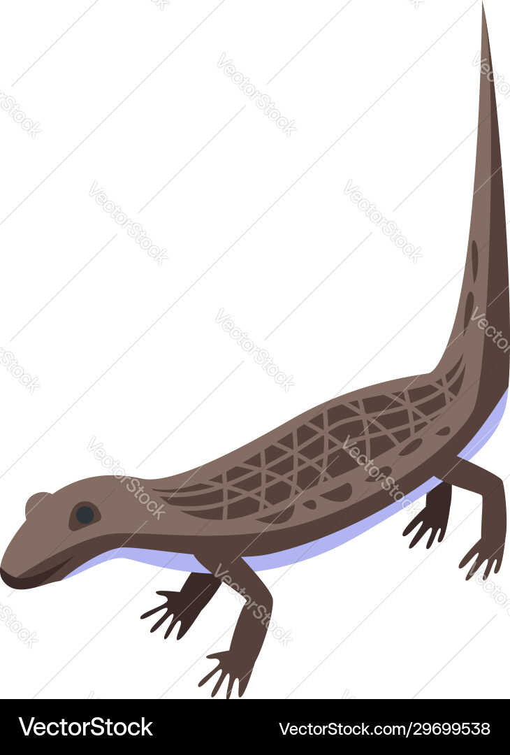 Tree reptile icon isometric style Tree reptile icon isometric style vector image