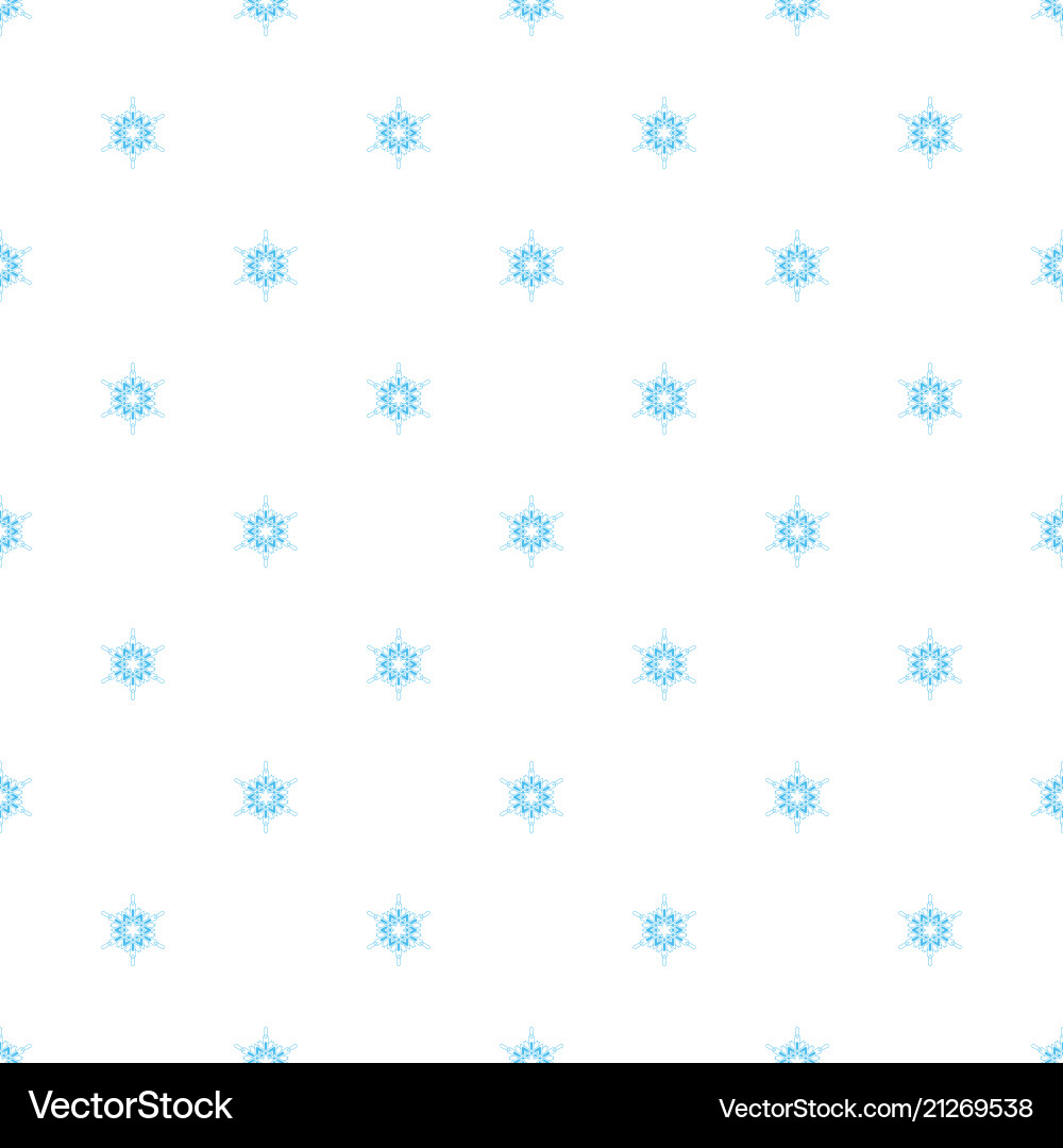 Winter Snowflake Pattern vector image