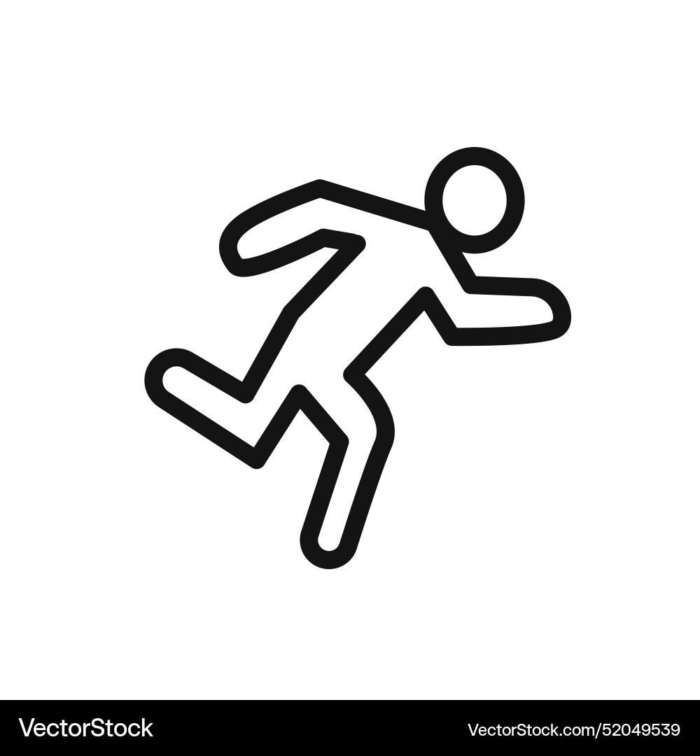 Sprint icon linear graphics sign Sprint icon linear graphics sign vector image