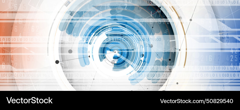 Abstract artificial intelligence cloud computing Vector Image