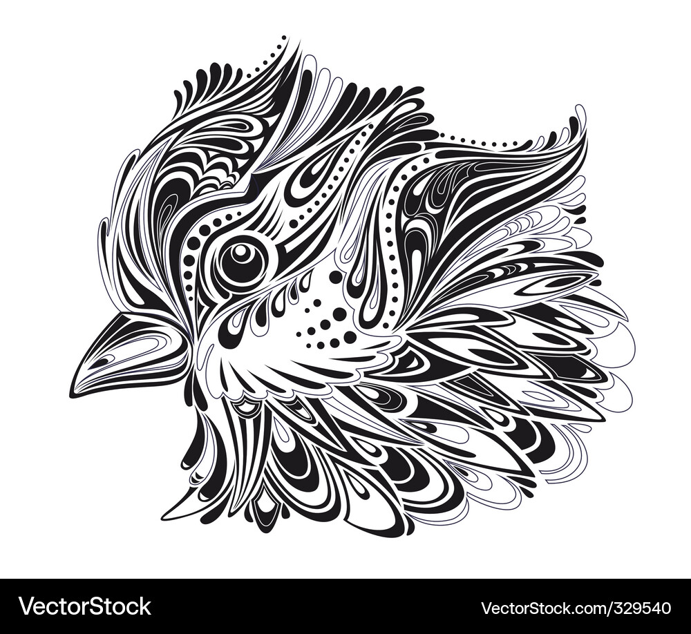 Abstract bird Vector Image