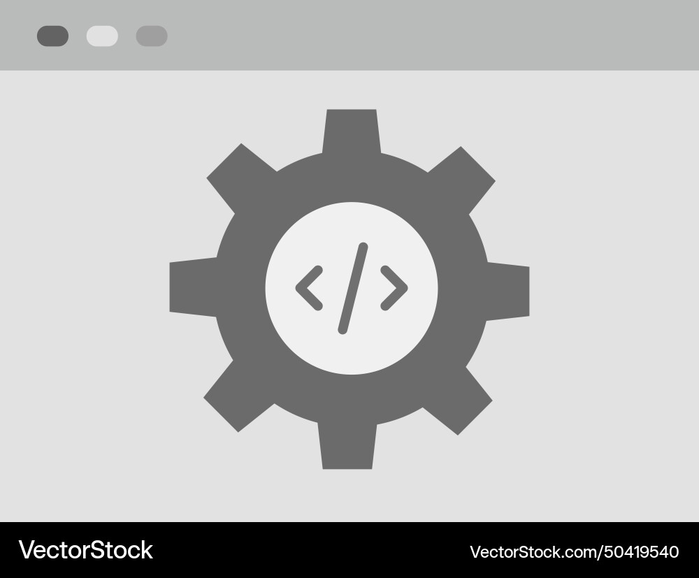 Code optimization icon image vector image