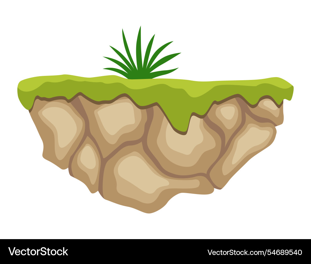 Design element for a fantasy platformer game level Vector Image