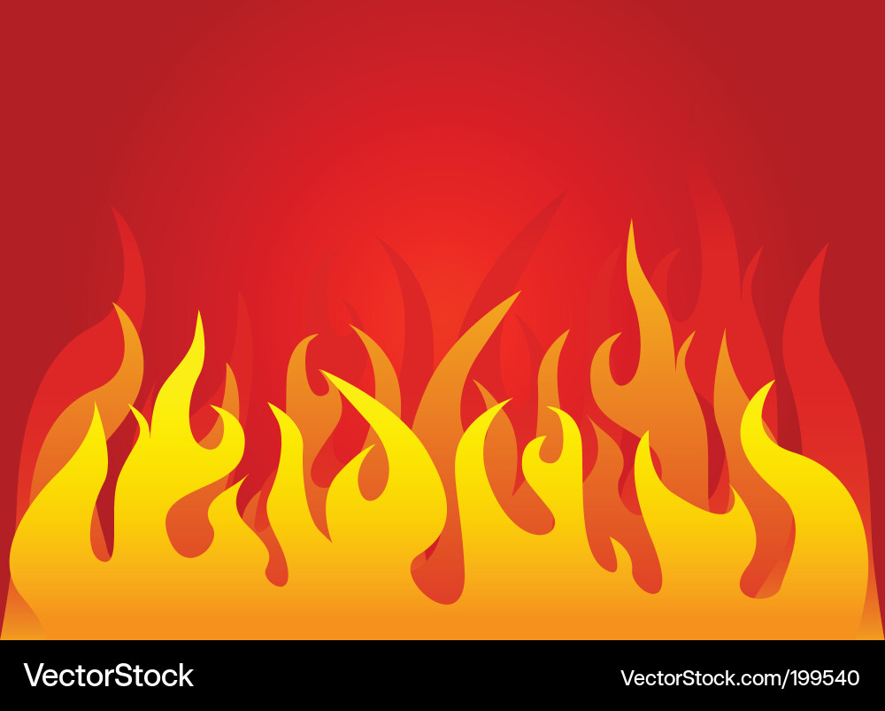 Fire background Royalty Free Vector Image - VectorStock