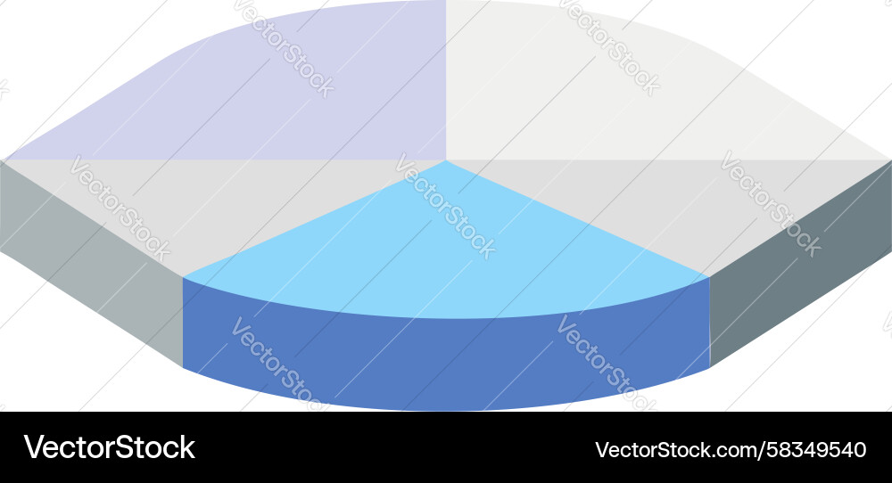 Isometric Segmented Data Disk Icon Vector Image