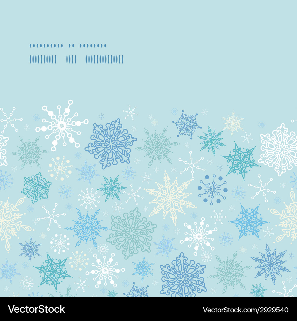Snowflake Winter Seamless Pattern Vector Image