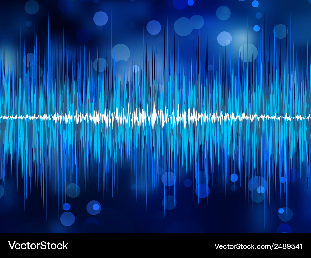 Abstract bokeh waveform eps 8 vector image