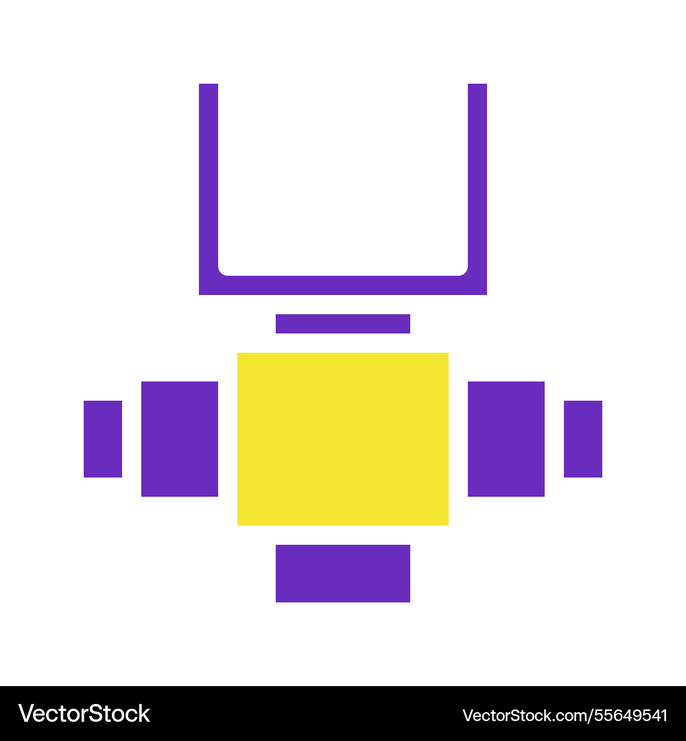 Abstract representation of a computer monitor Abstract representation of a computer monitor Vector Image