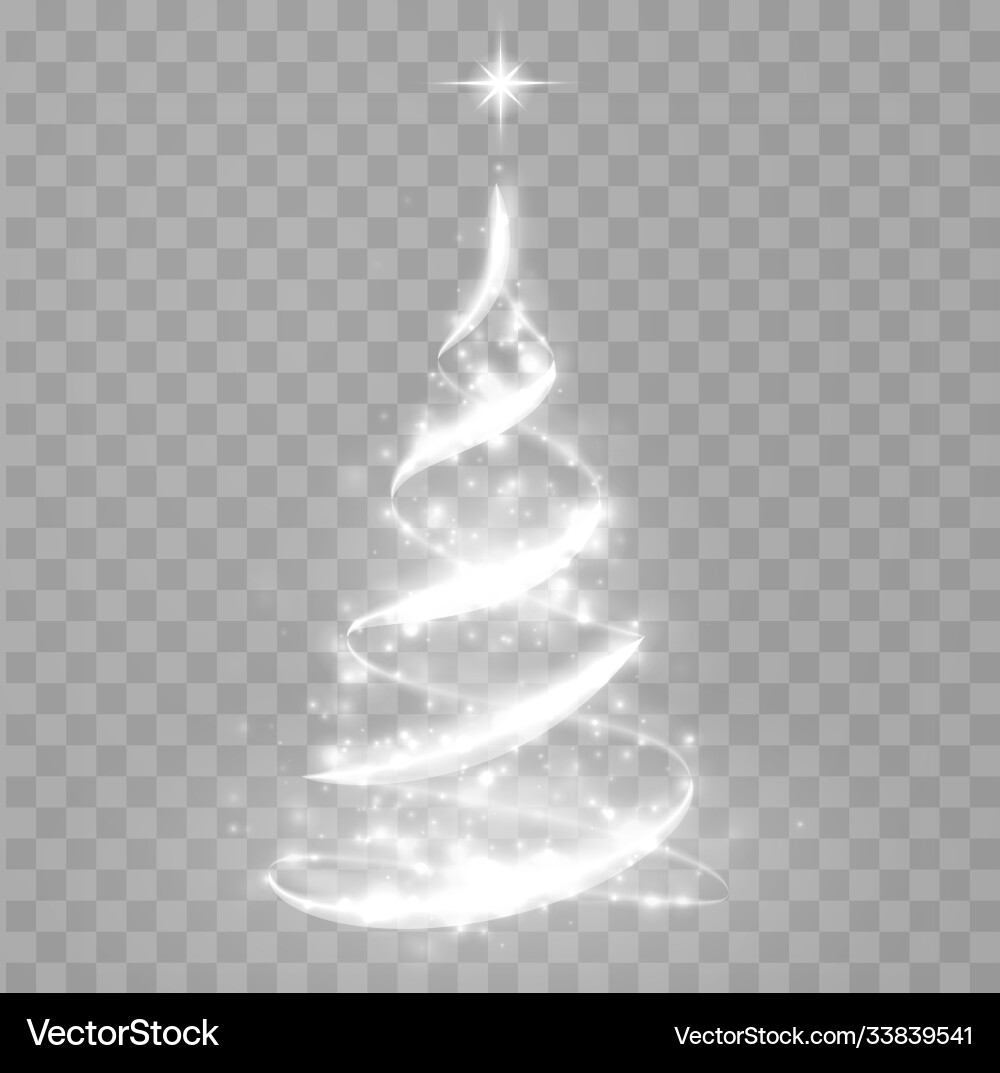 Christmas light tree Royalty Free Vector Image