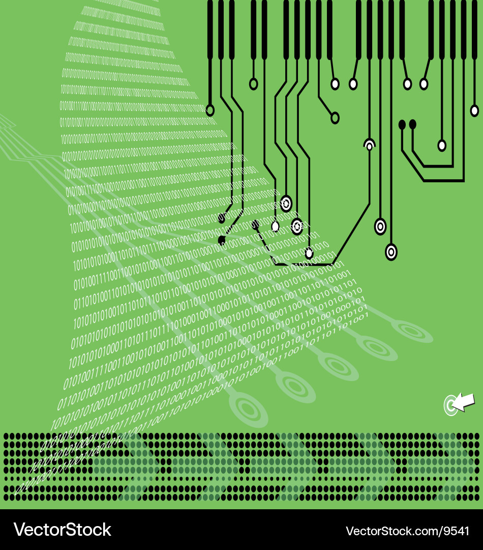 Digital Data Flow vector image