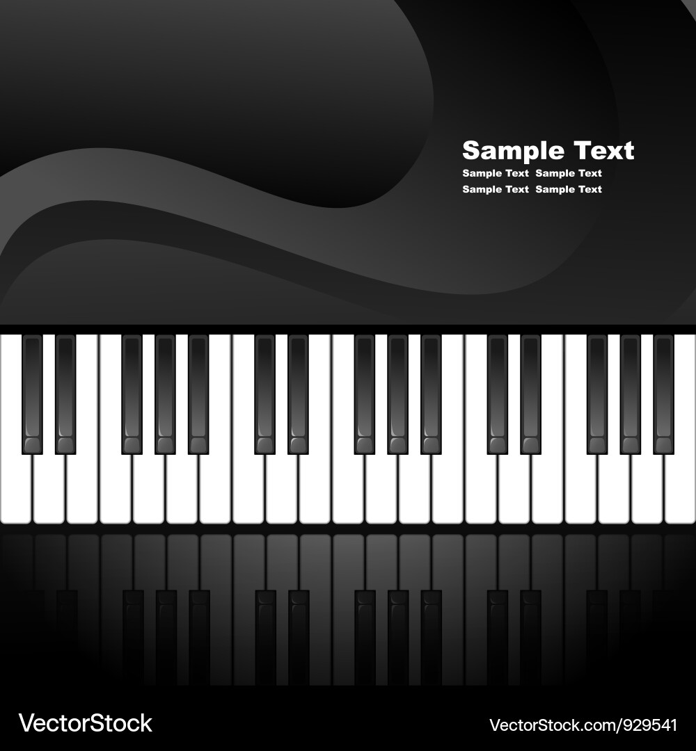 Piano Keys Abstract Background vector image