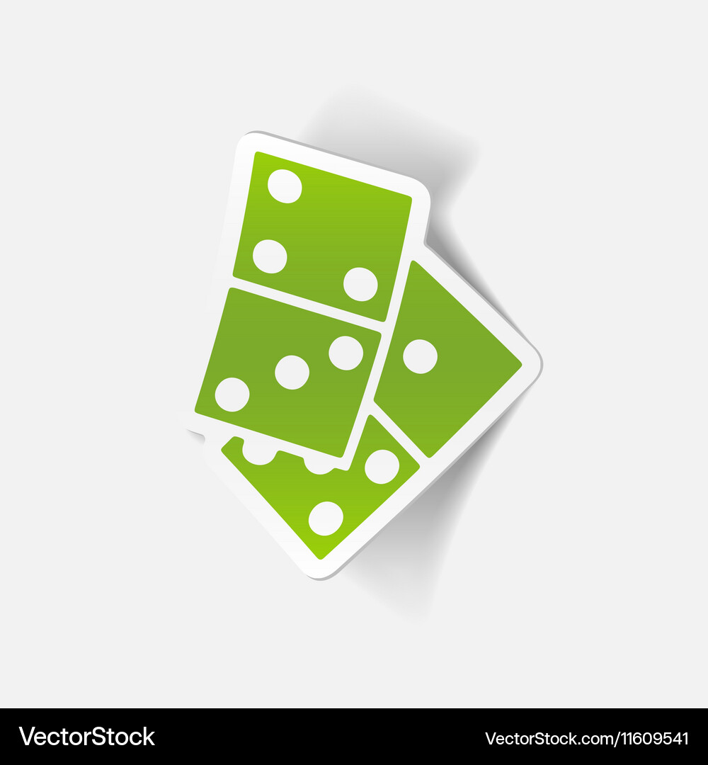 Realistic design element domino Vector Image