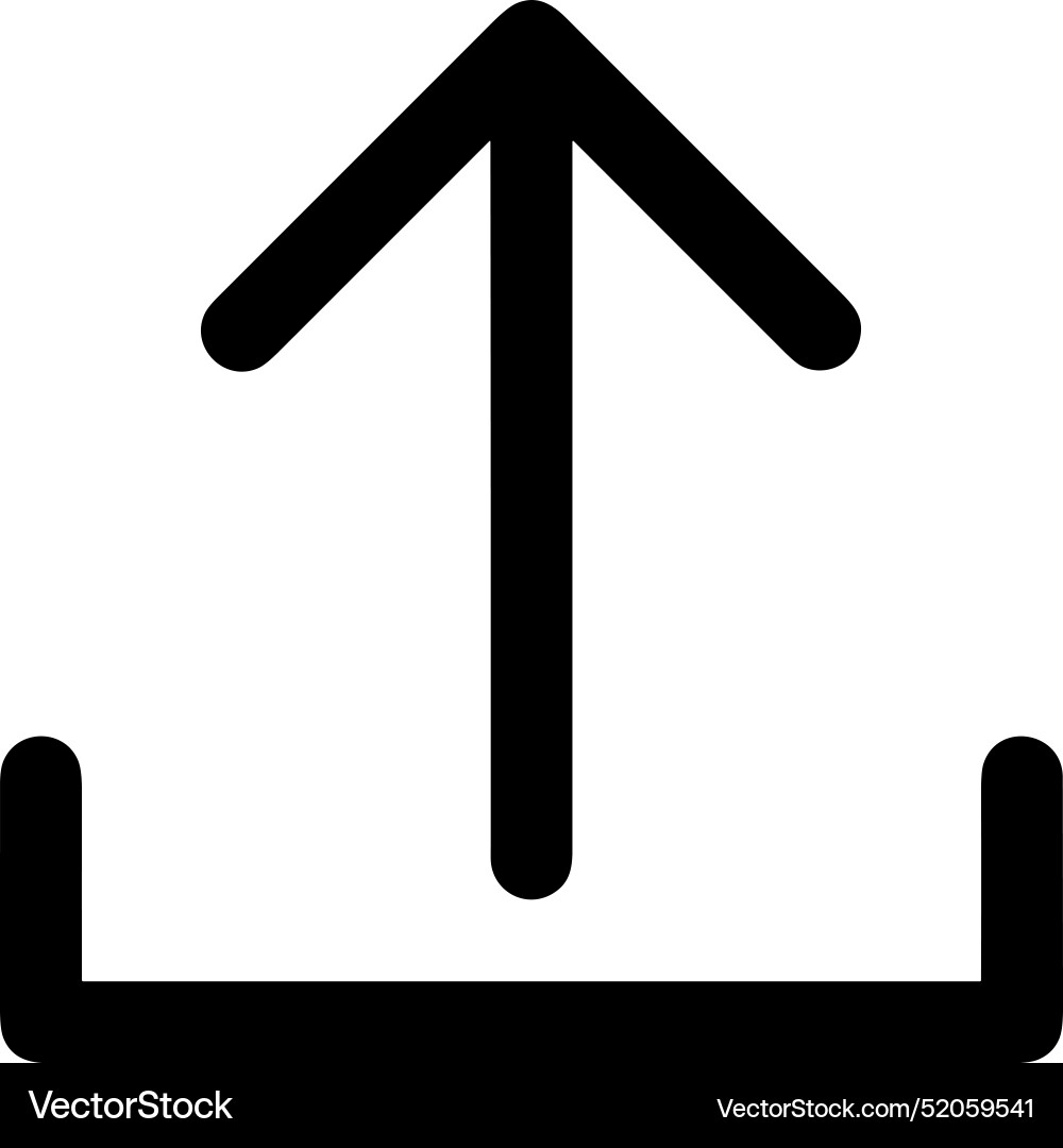 Upload outline icon symbol image Vector Image
