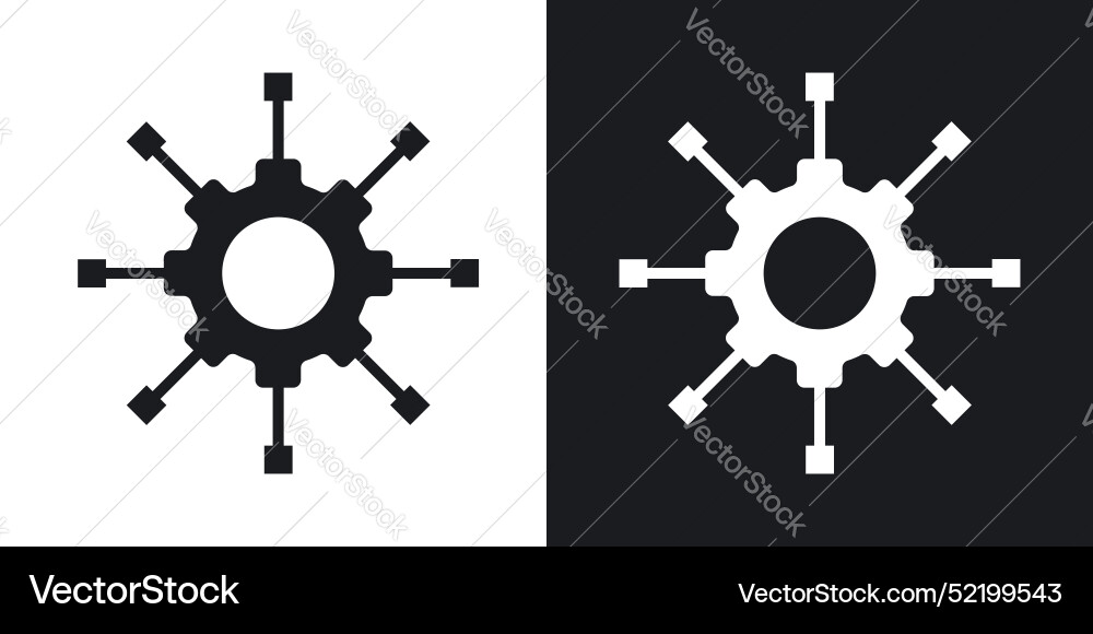 Algorithm icon set in solid style Algorithm icon set in solid style vector image