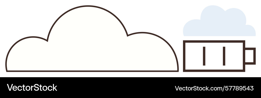 Cloud computing concept with data storage Cloud computing concept with data storage Vector Image