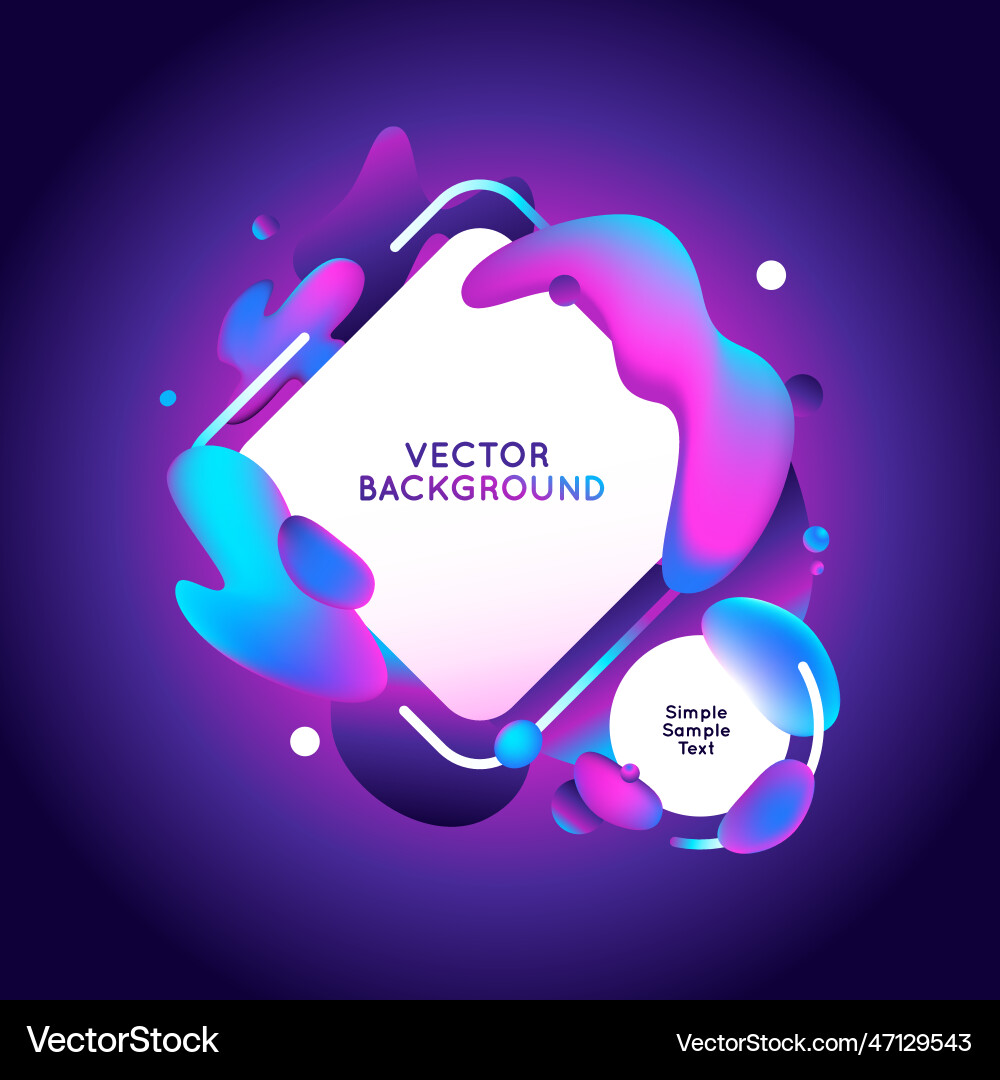 Design template and in trendy bright gradient Design template and in trendy bright gradient vector image