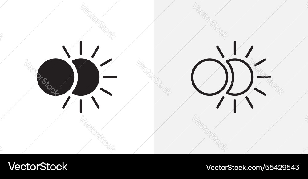 Eclipse icons pack for apps and ui ux desigs Vector Image