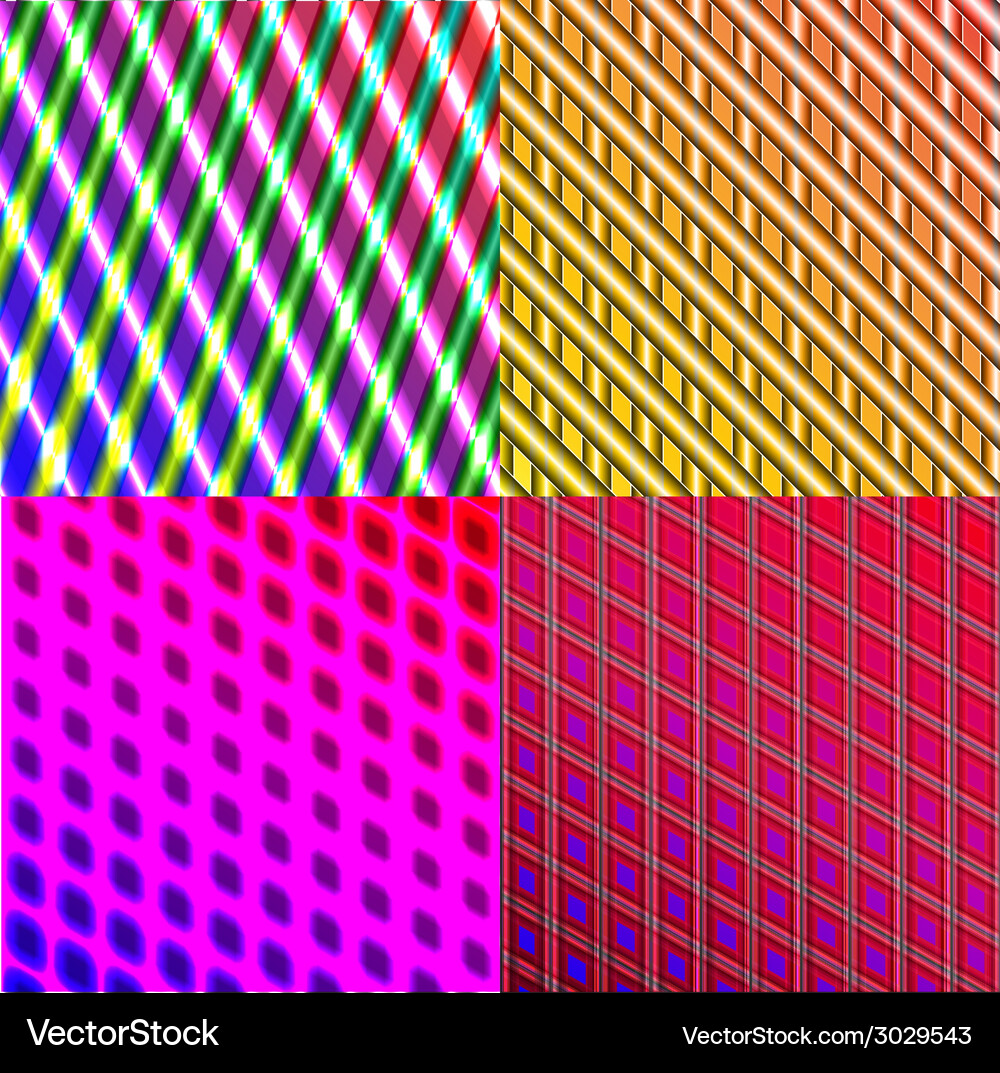 Set of dark abstract spectrum background lines Vector Image