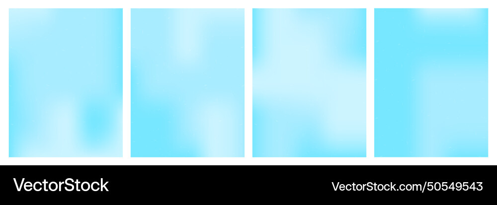 Soft gradient background set Vector Image