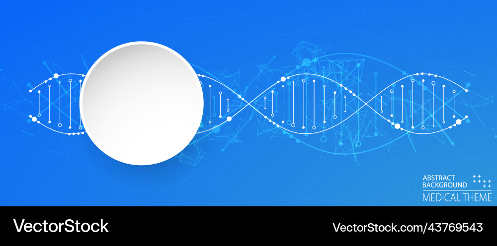Wissenschaft Vorlage Tapete oder Banner mit einer dna Wissenschaft Vorlage Tapete oder Banner mit einer dna vektorbild