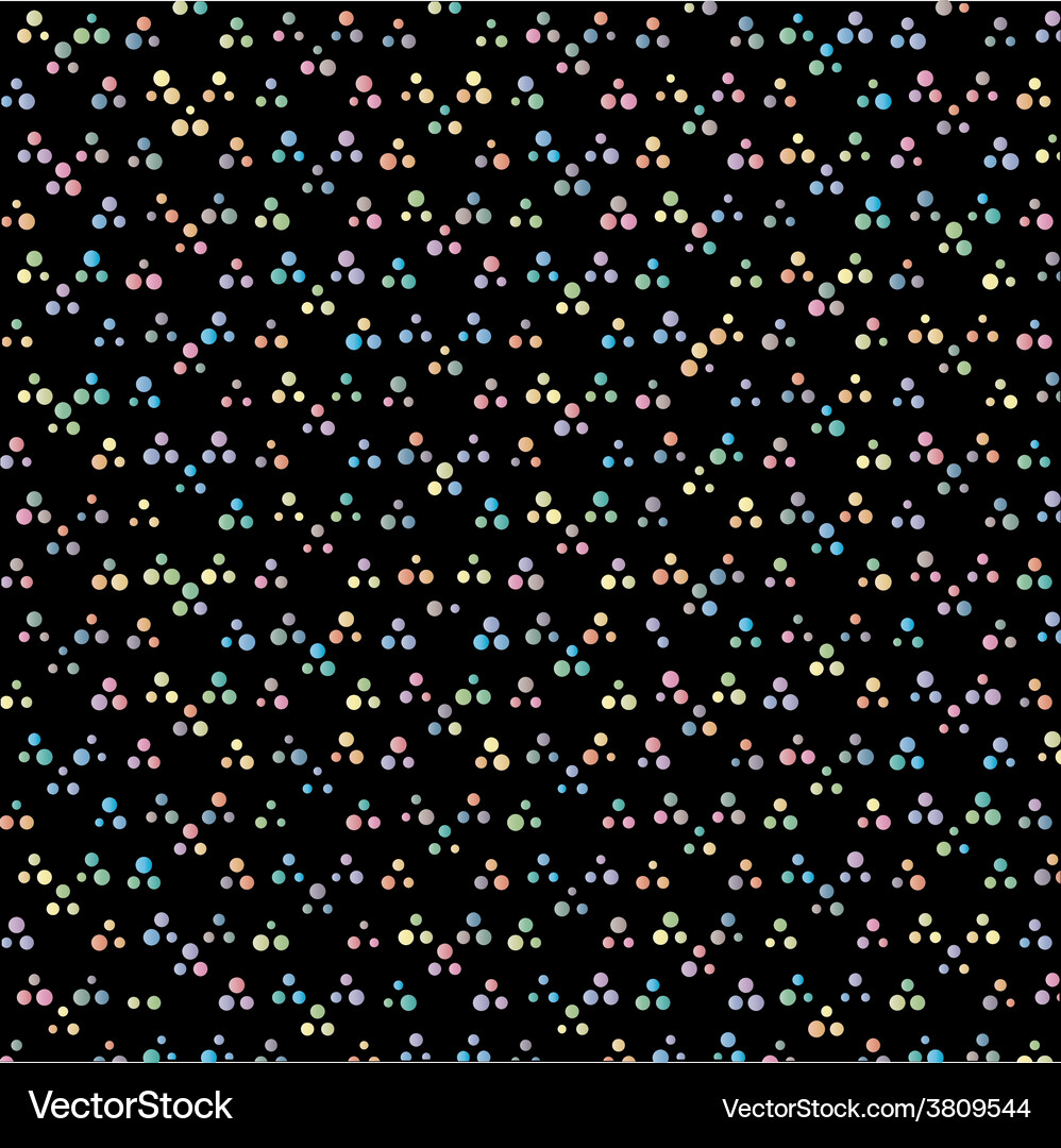 Abstract dot on black background pattern Vector Image