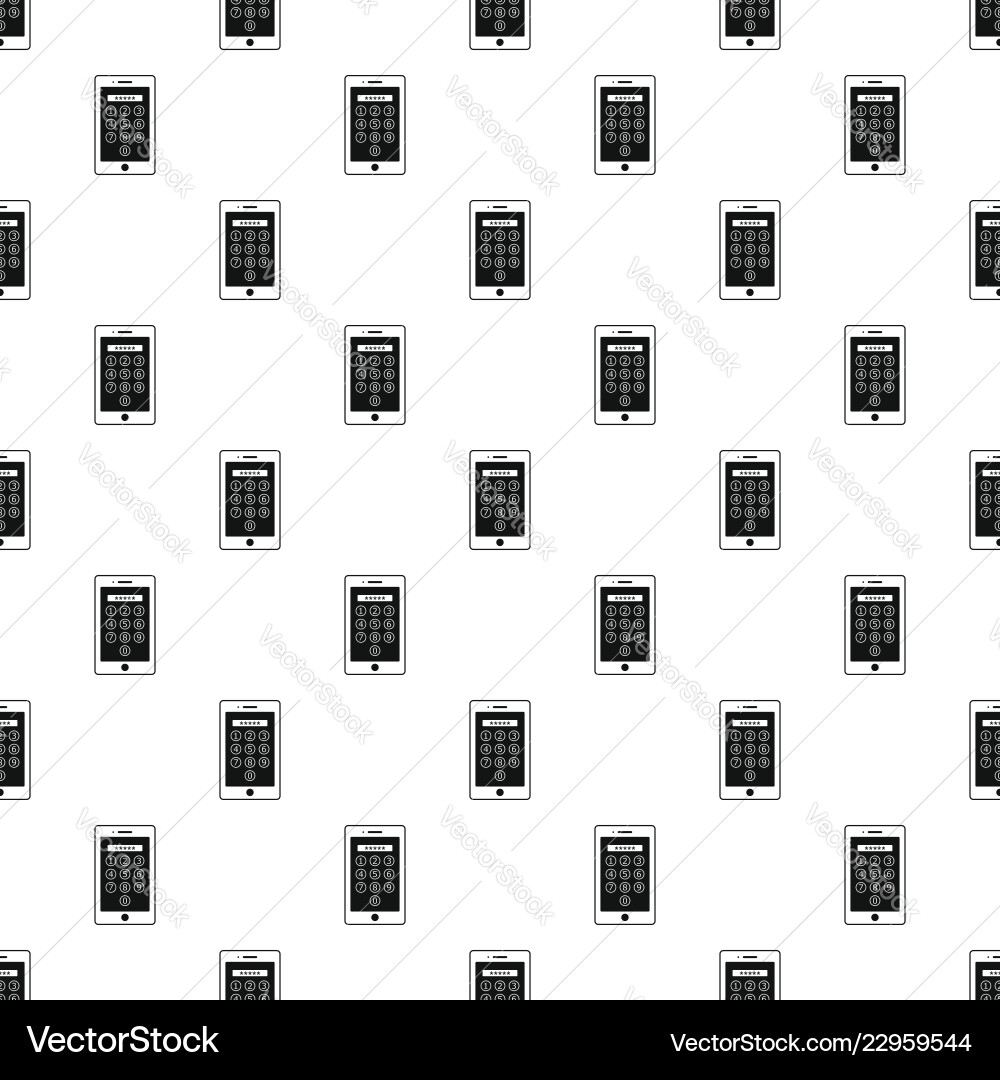 Device lock code pattern seamless Device lock code pattern seamless vector image